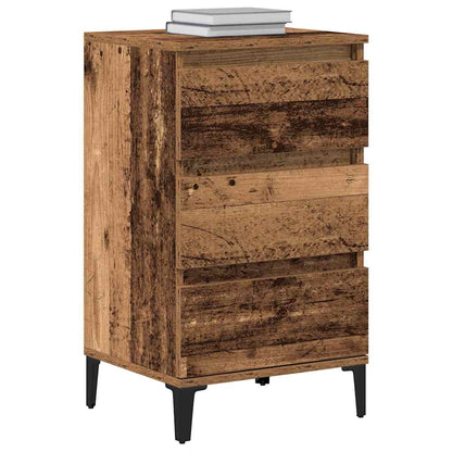 vidaXL Nachttisch mit Schubladen Altholz 45 x 35 x 44 cm Holzwerkstoff