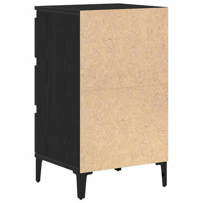 vidaXL Nachttisch Schwarz Eichen-Optik 45 x 35 x 44 cm Holzwerkstoff