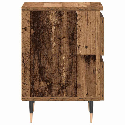 vidaXL Nachttisch 2 pcs Altholz 40 x 35 x 50 cm Holzwerkstoff
