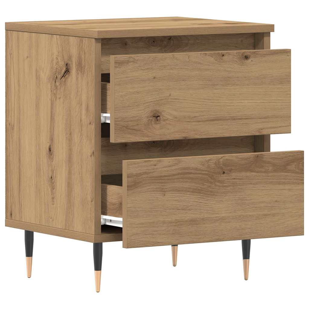 Nachttisch 2 pcs Artisan-Eiche 40 x 35 x 50 cm Holzwerkstoff