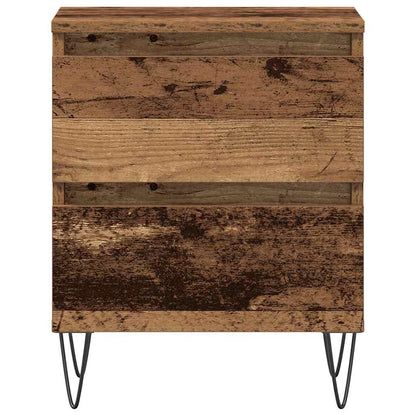 vidaXL Nachttisch 2 pcs Altholz 40 x 35 x 50 cm Holzwerkstoff
