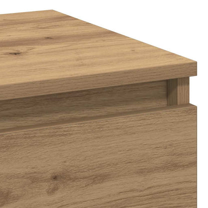 vidaXL Nachttisch Eiche handwerklich 40 x 35 x 50 cm Holzwerkstoff