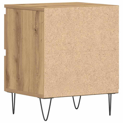 vidaXL Nachttisch Eiche handwerklich 40 x 35 x 50 cm Holzwerkstoff