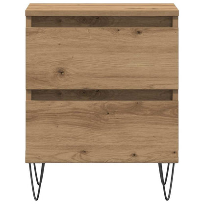 vidaXL Nachttisch Eiche handwerklich 40 x 35 x 50 cm Holzwerkstoff