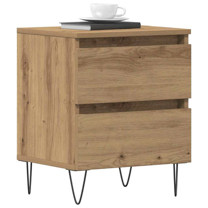 vidaXL Nachttisch Eiche handwerklich 40 x 35 x 50 cm Holzwerkstoff
