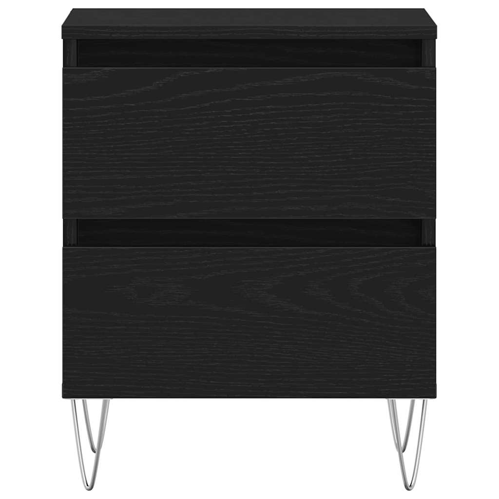 vidaXL Nachttisch Schwarze Eiche 40 x 35 x 50 cm Holzwerkstoff
