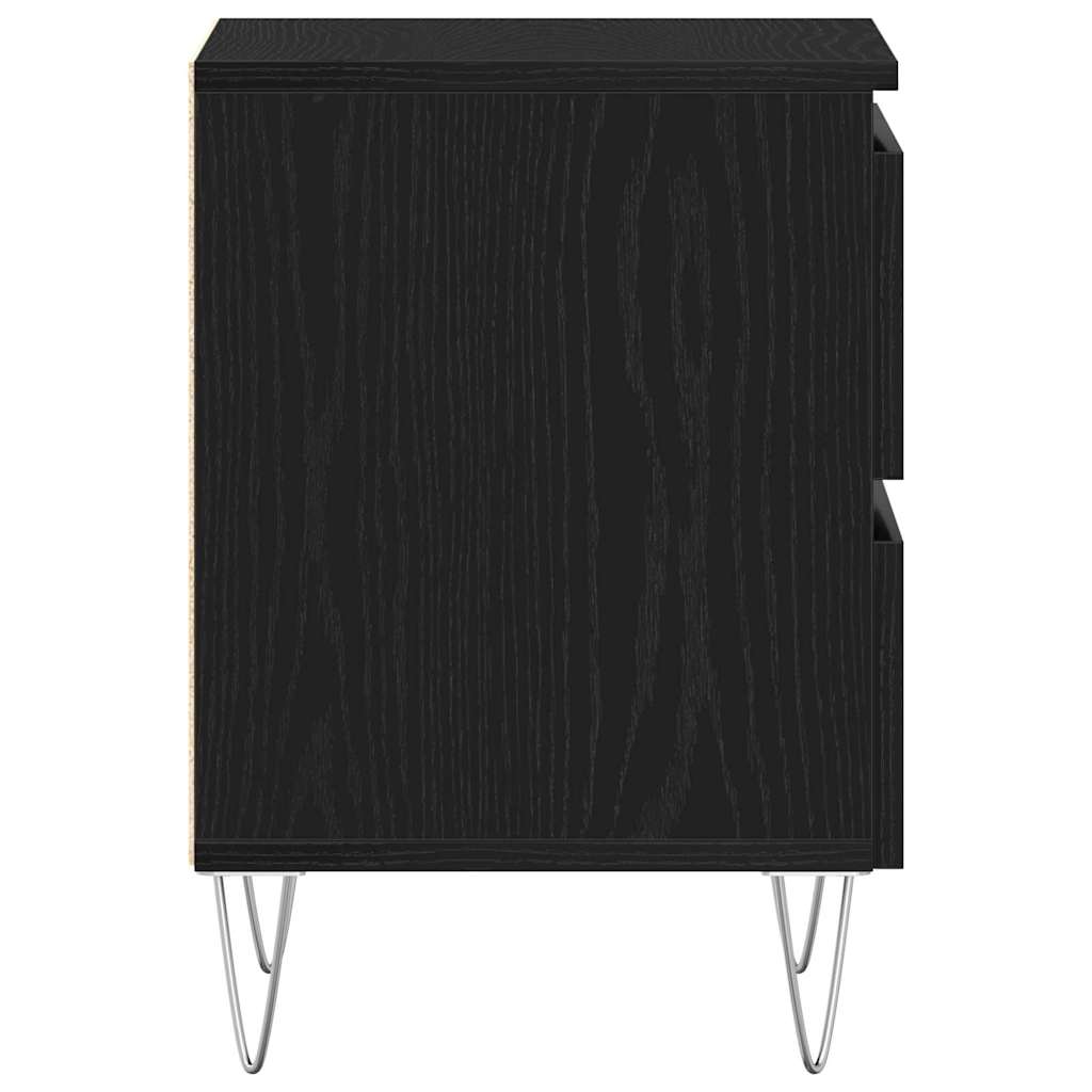 vidaXL Nachttisch Schwarze Eiche 40 x 35 x 50 cm Holzwerkstoff