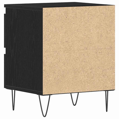 vidaXL Nachttisch 2 pcs Schwarze Eiche 40 x 35 x 50 cm Holzwerkstoff