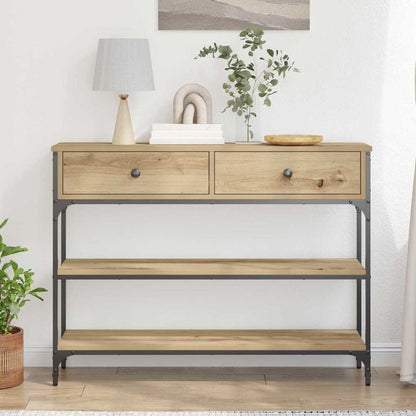 vidaXL Konsolentisch Artisan-Eiche 72,5 x 25 x 75 cm Holzwerkstoff