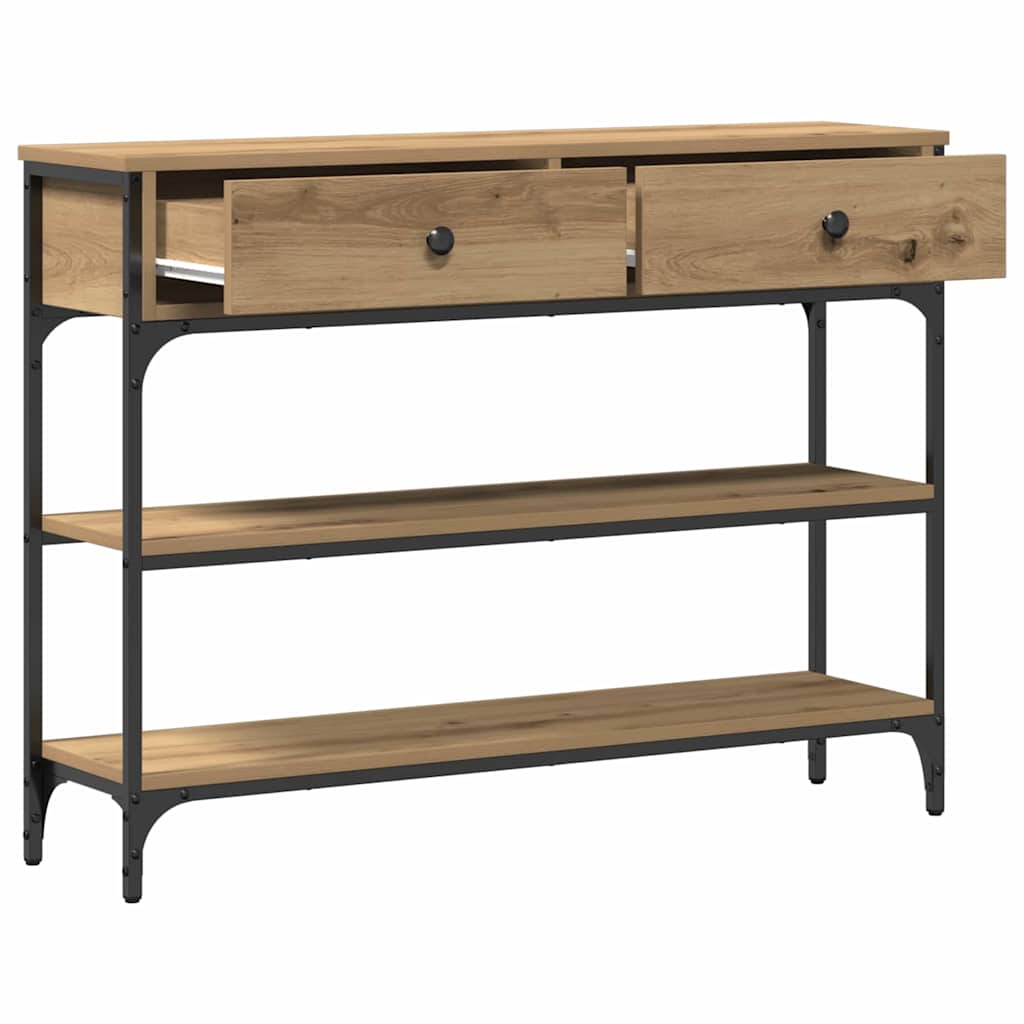 vidaXL Konsolentisch Artisan-Eiche 72,5 x 25 x 75 cm Holzwerkstoff