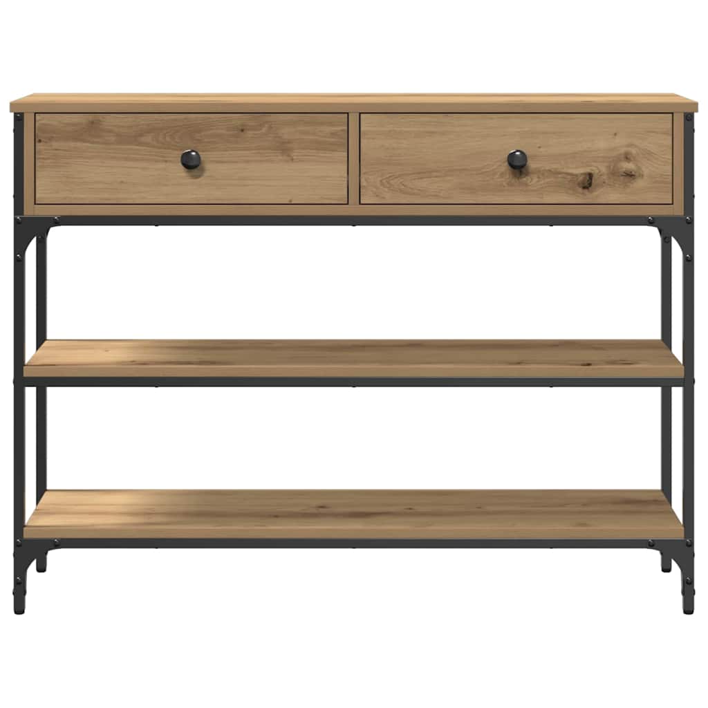 vidaXL Konsolentisch Artisan-Eiche 72,5 x 25 x 75 cm Holzwerkstoff