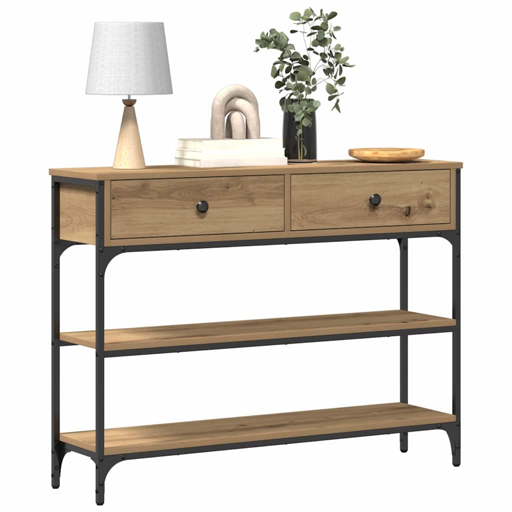 vidaXL Konsolentisch Artisan-Eiche 72,5 x 25 x 75 cm Holzwerkstoff