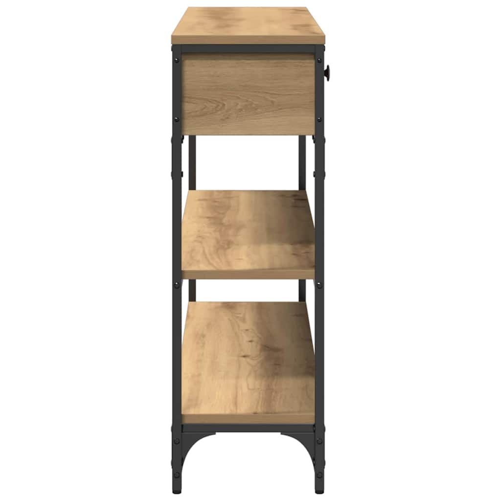 vidaXL Konsolentisch Artisan-Eiche 72,5 x 25 x 75 cm Holzwerkstoff
