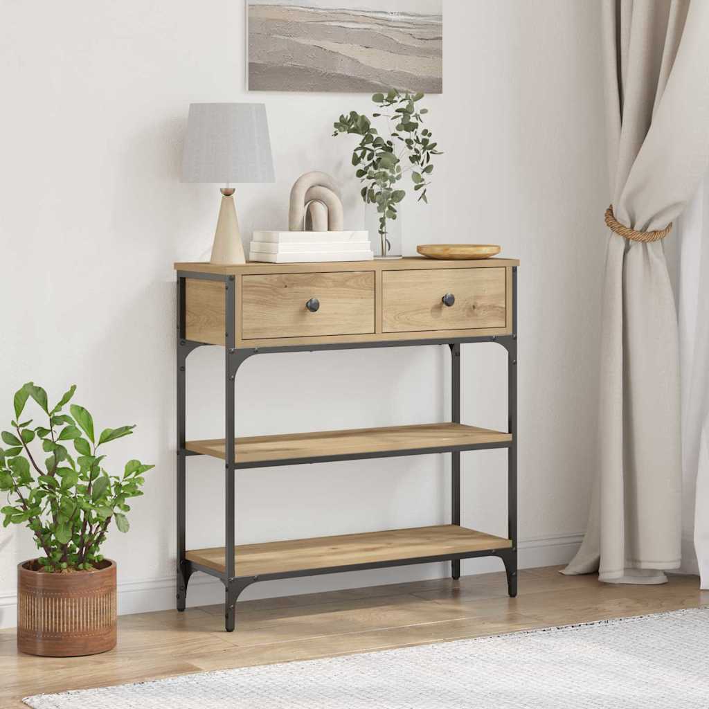Konsolentisch Artisan-Eiche 72,5 x 25 x 75 cm Holzwerkstoff
