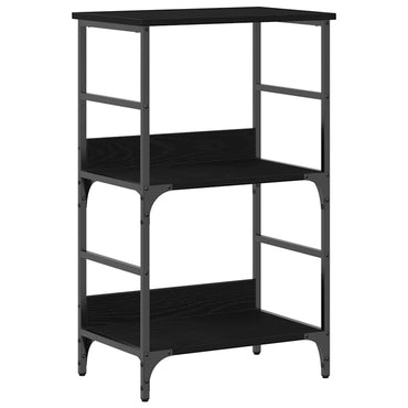 vidaXL Bücherregal Schwarz Eichen-Optik 50 x 33 x 82 cm Holzwerkstoff