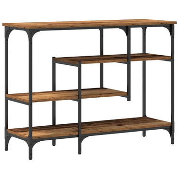 vidaXL Console en bois de récupération 100 x 35 x 75 cm Bois stratifié et métal