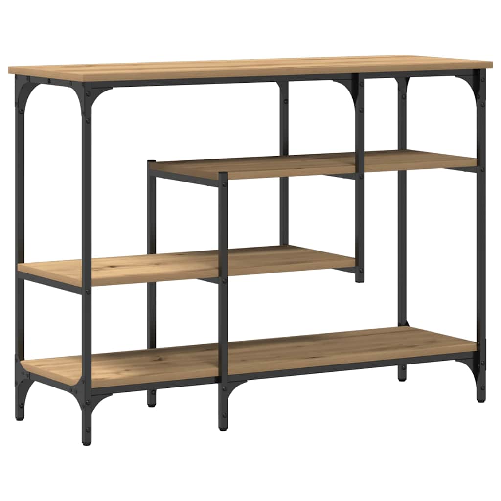 vidaXL Console de table avec étagère Chêne artisan 100 x 35 x 75 cm