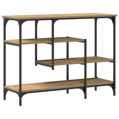 vidaXL Console de table avec étagère Chêne artisan 100 x 35 x 75 cm