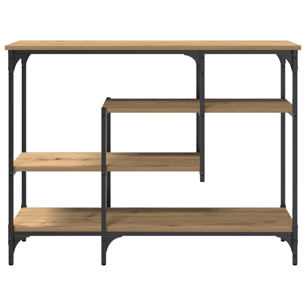 vidaXL Console de table avec étagère Chêne artisan 100 x 35 x 75 cm