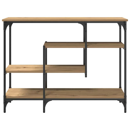 vidaXL Console de table avec étagère Chêne artisan 100 x 35 x 75 cm