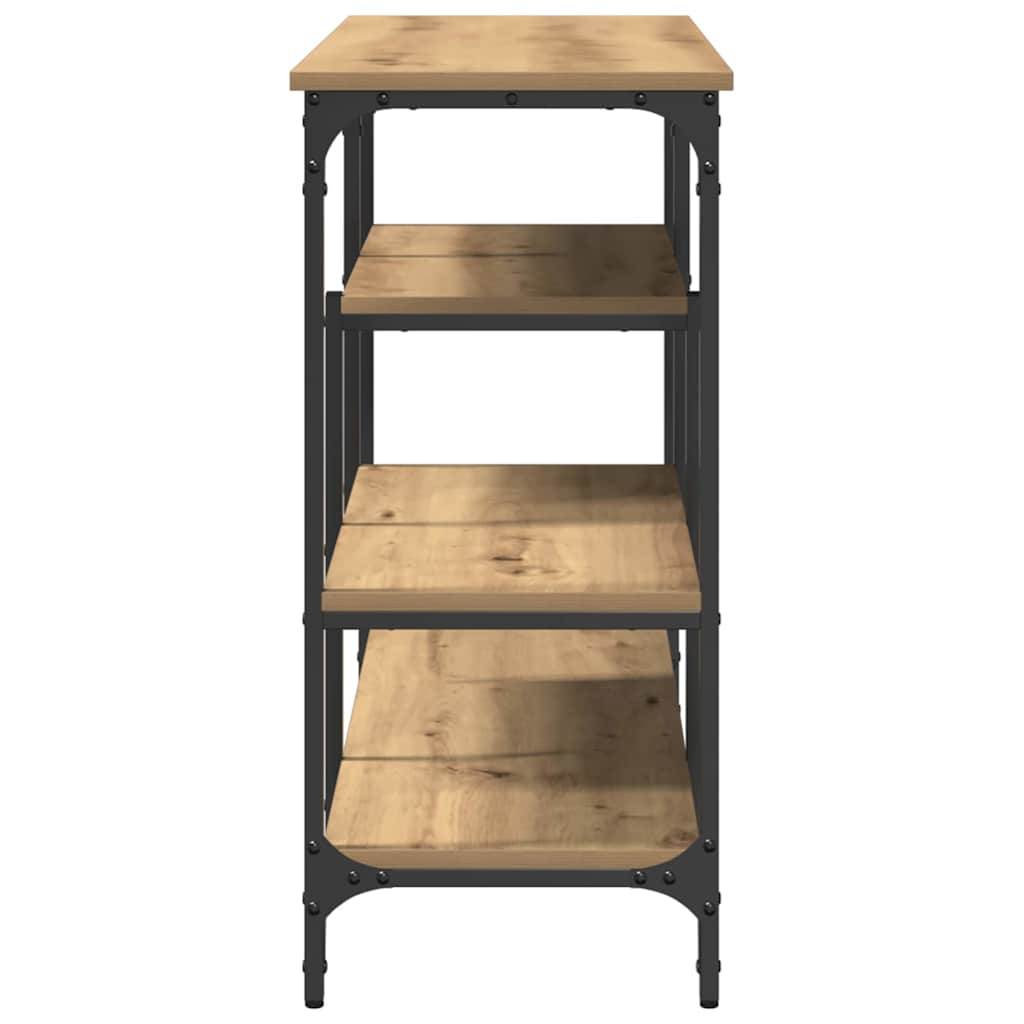 vidaXL Console de table avec étagère Chêne artisan 100 x 35 x 75 cm