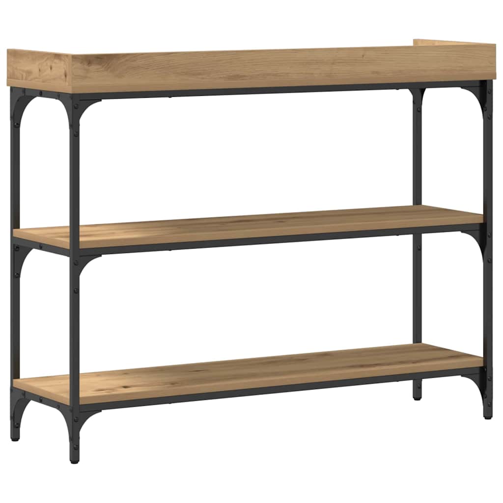 vidaXL Konsolentisch mit Regal Artisan-Eiche 100 x 30 x 80 cm