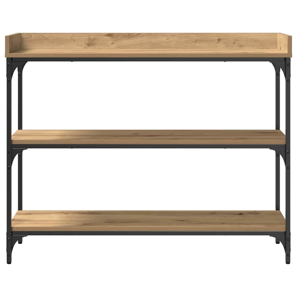 vidaXL Konsolentisch mit Regal Artisan-Eiche 100 x 30 x 80 cm