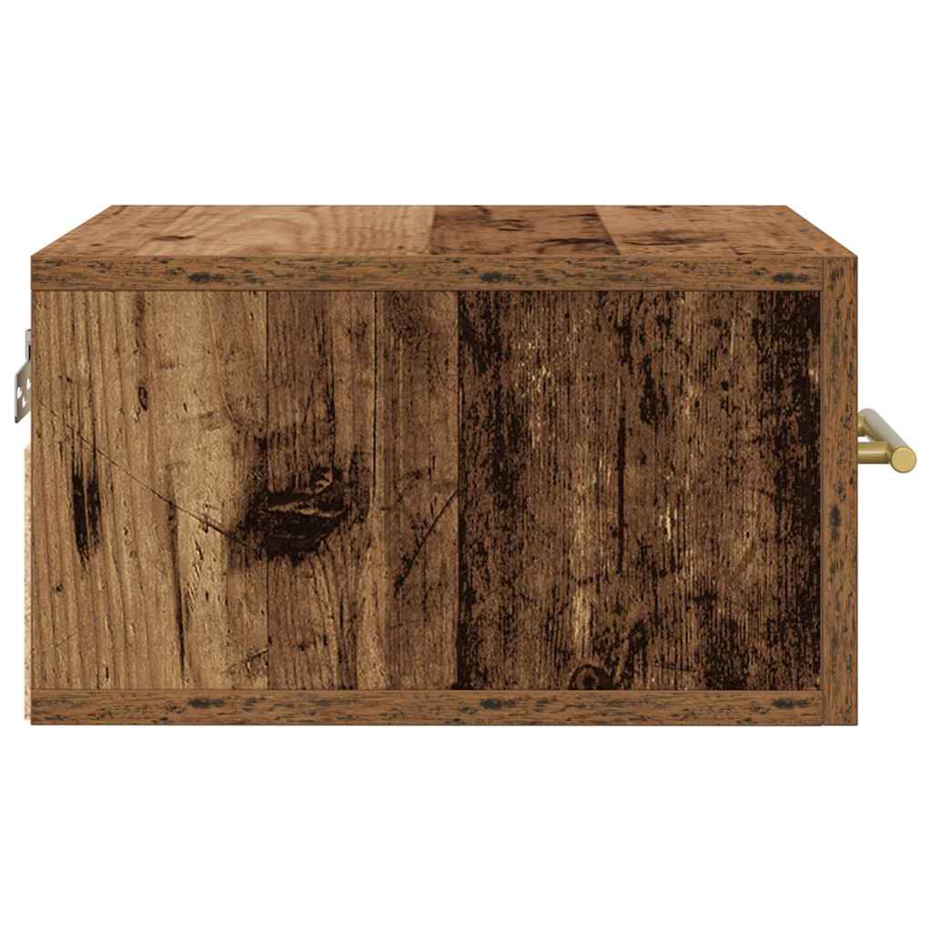 vidaXL Nachttisch 2 pcs Altholz 35 x 35 x 20 cm Holzwerkstoff