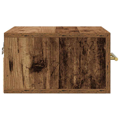 vidaXL Nachttisch 2 pcs Altholz 35 x 35 x 20 cm Holzwerkstoff