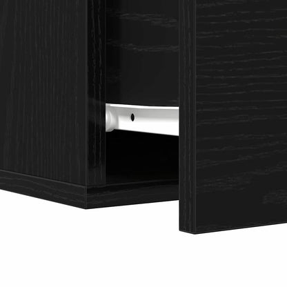 vidaXL Nachttisch Schwarz Eichen-Optik 35 x 35 x 20 cm Holzwerkstoff