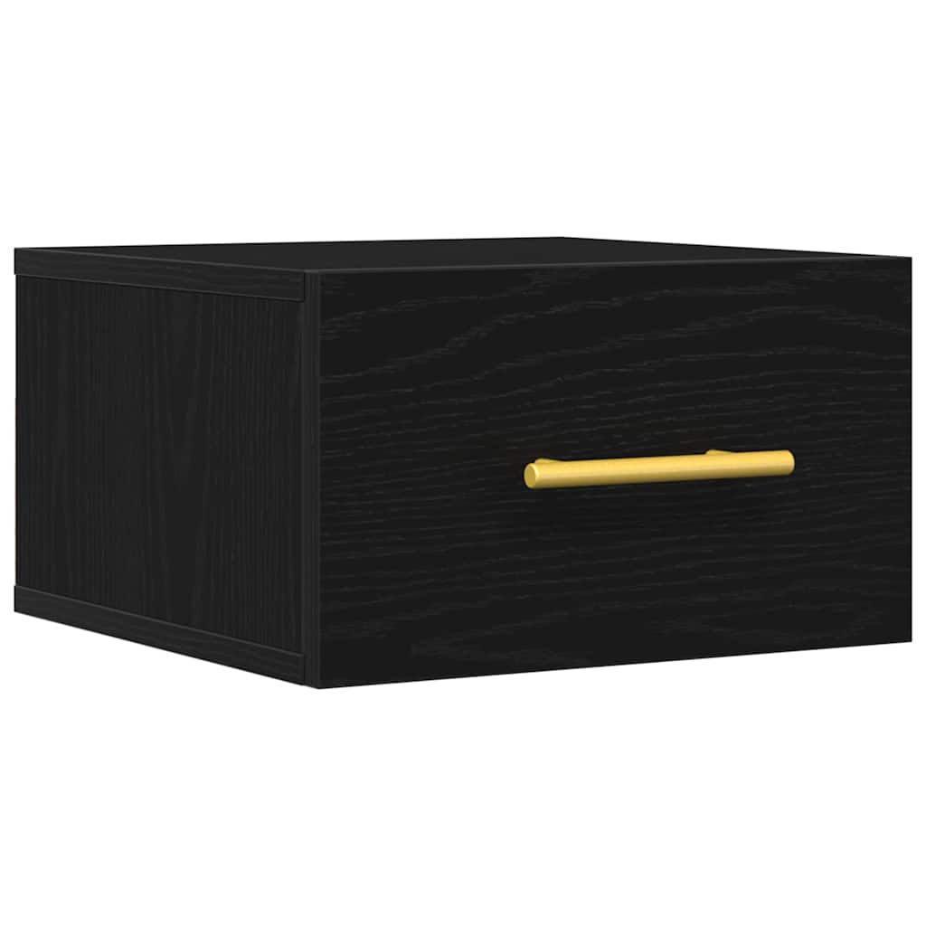 vidaXL Nachttisch Schwarz Eichen-Optik 35 x 35 x 20 cm Holzwerkstoff
