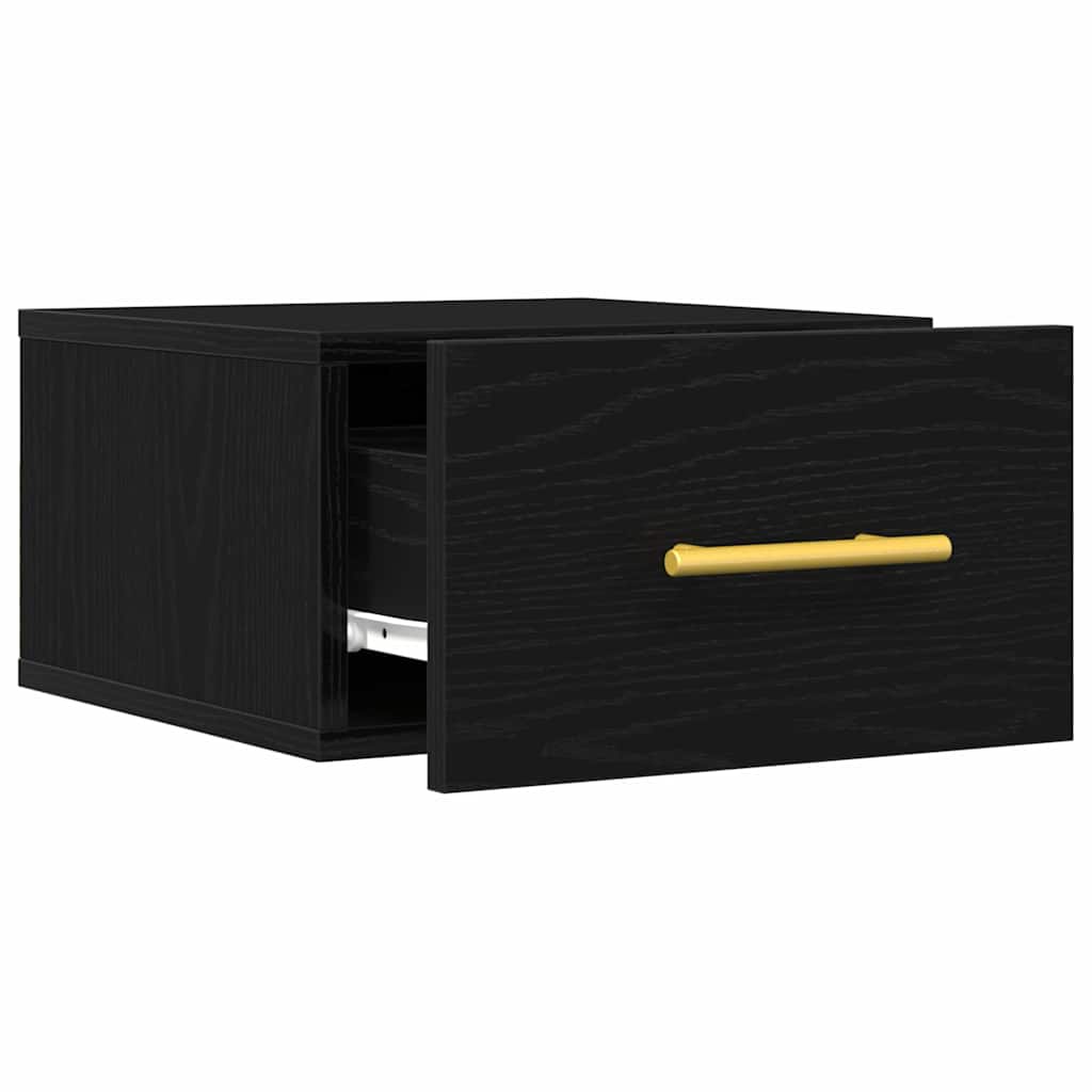 vidaXL Nachttisch Schwarz Eichen-Optik 35 x 35 x 20 cm Holzwerkstoff