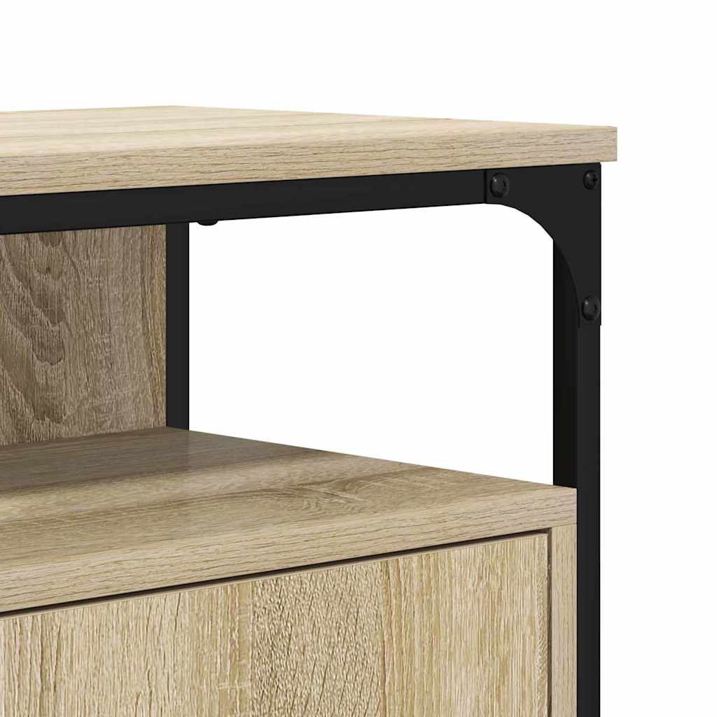 vidaXL Waschbeckenschrank mit Tür Braun 80 x 30 x 60 cm Holzwerkstoff
