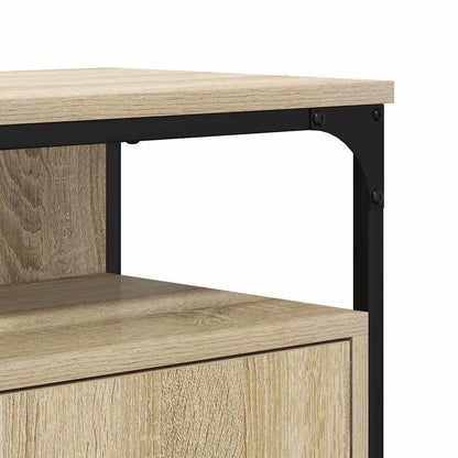 vidaXL Waschbeckenschrank mit Tür Braun 80 x 30 x 60 cm Holzwerkstoff