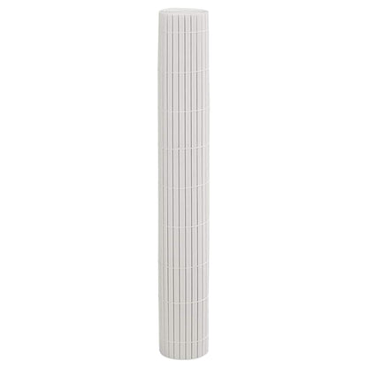 vidaXL Gartenzaun Doppelseitig Weiß 1,8x3 m PVC
