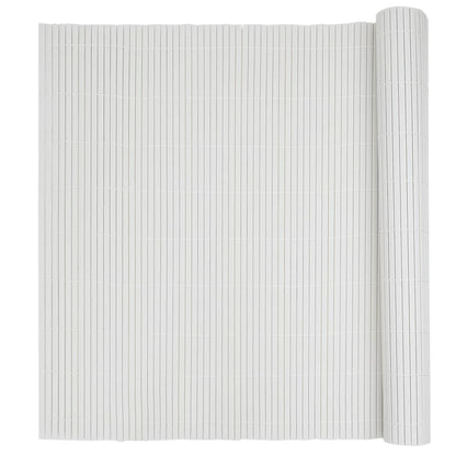 Gartenzaun Doppelseitig Weiß 1,8x3 m PVC