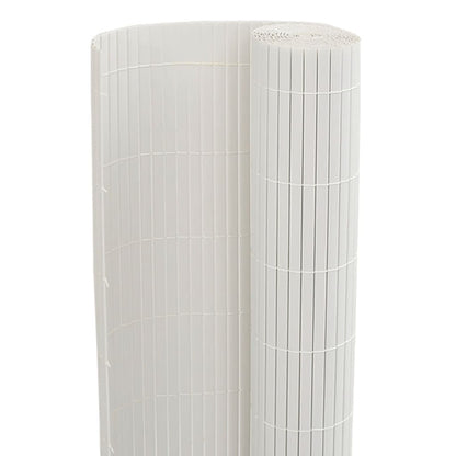 Gartenzaun Doppelseitig Weiß 1,8x3 m PVC