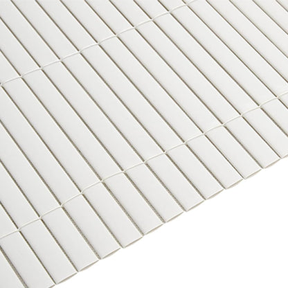 Gartenzaun Doppelseitig Weiß 1,8x3 m PVC