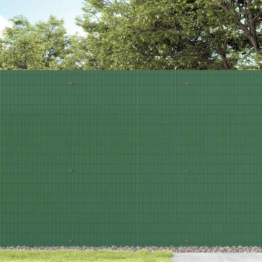 Gartenzaun Doppelseitig Grün 1,8x3 m PVC