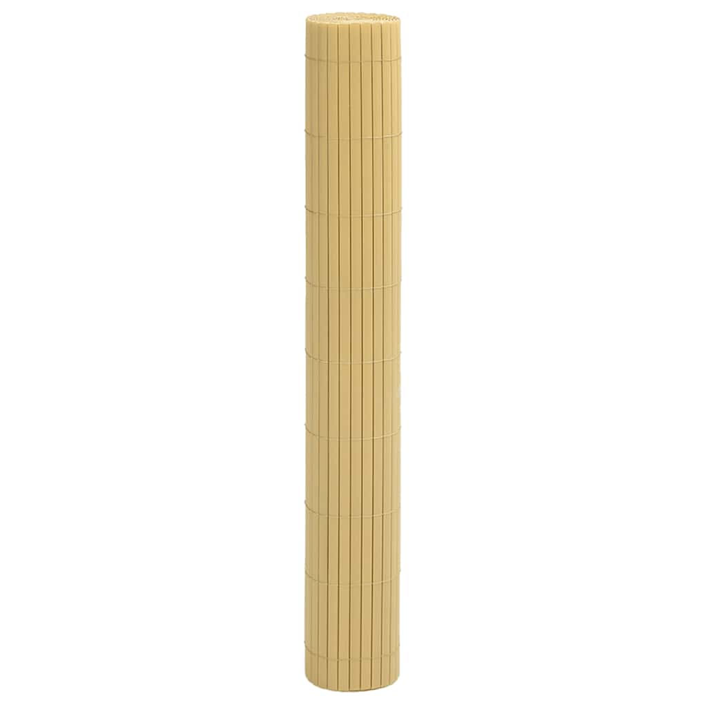 vidaXL Gartenzaun Doppelseitig Gelb 1,8x3 m PVC