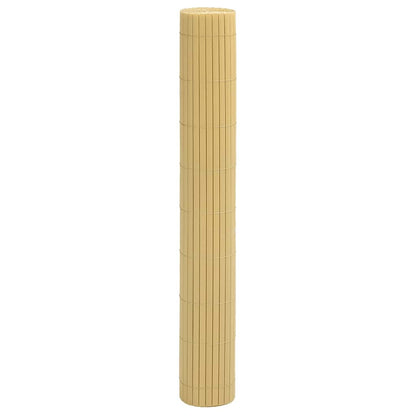vidaXL Gartenzaun Doppelseitig Gelb 1,8x3 m PVC