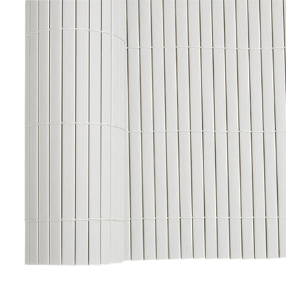 Gartenzaun Doppelseitig Weiß 1,8x5 m PVC