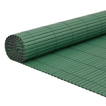 vidaXL Gartenzaun Doppelseitig Grün 1,8x5 m PVC