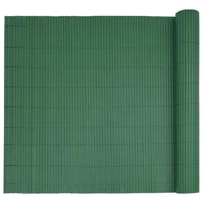 vidaXL Gartenzaun Doppelseitig Grün 1,8x5 m PVC