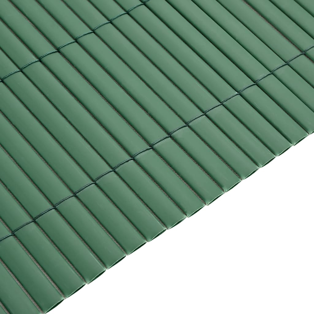 vidaXL Gartenzaun Doppelseitig Grün 1,8x5 m PVC