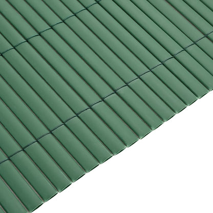 vidaXL Gartenzaun Doppelseitig Grün 1,8x5 m PVC