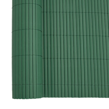 vidaXL Gartenzaun Doppelseitig Grün 1,8x5 m PVC