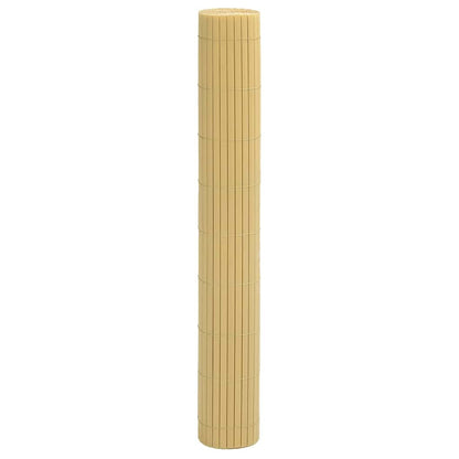 vidaXL Gartenzaun Doppelseitig Gelb 1,8x5 m PVC