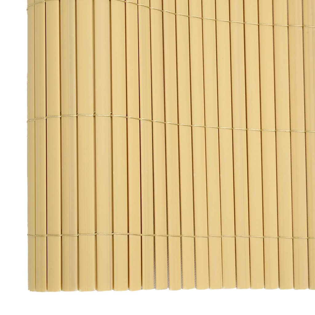 vidaXL Gartenzaun Doppelseitig Gelb 1,8x5 m PVC