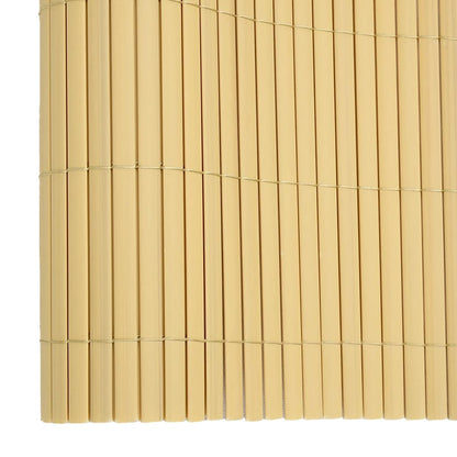 vidaXL Gartenzaun Doppelseitig Gelb 1,8x5 m PVC